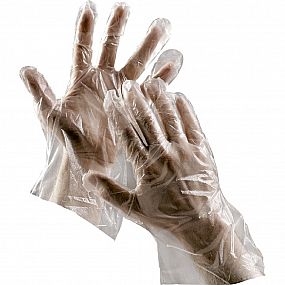 Jednorázové rukavice DUCK polyethylenové  vel. 10, 100ks