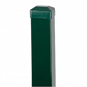 Sloupek EUROSTANDARD RAL6005 hranatý, zelený, Zn+PVC, 60x40mm