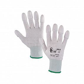 Povrstvené rukavice SOLO, bílé
