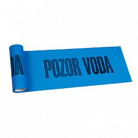 Fólie výstražná modrá - VODA 22cm x 20m