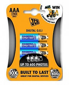 Alkalická baterie OXI Ultra JCB LR03 / AAA, blistr 4ks