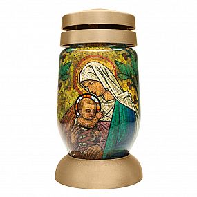 Kahan Bolsius S03 3D Marie s Ježíšem, vitráž, 36h