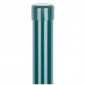 Sloupek METALTEC RAL6005 kulatý, zelený, Zn+PVC, 48mm