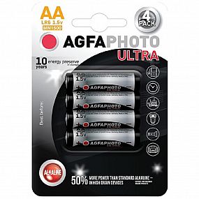 Ultra alkalická baterie LR06/AA, AgfaPhoto 4ks blistr