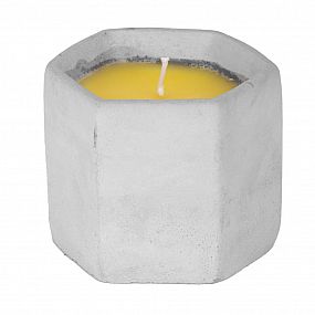 Svíčka Citronella repelent, cement, 85g, 90x75mm