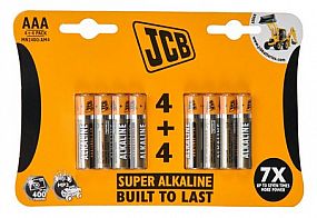 Alkalická baterie JCB LR03 / AAA, blistr 8 ks