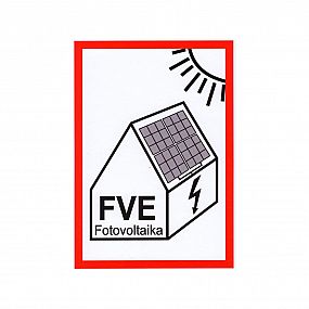 Tabulka - Fotovoltaika FVE (samolepka A6)