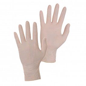 Jednorázové latexové rukavice BERT bílé, 100ks