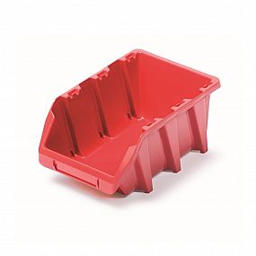 Plastový úložný box BINEER LONG 198x118x84mm, červený