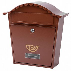 Poštovní schránka Napoleon, hnědá, 370x370x140mm