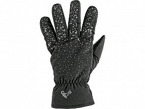 Zimní rukavice FULLA šedá s šedým potiskem, v. 10