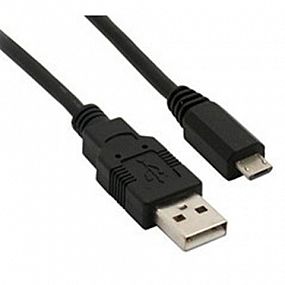 Nabíjecí USB kabel, USB 2.0 A - USB B micro, sáček, 1m