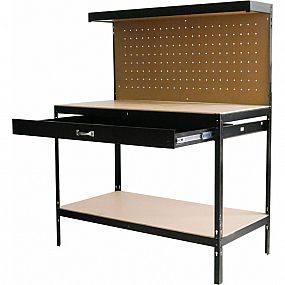 Stůl pracovní Racks DWB60, 1x zásuvka, 1200x600x1500mm