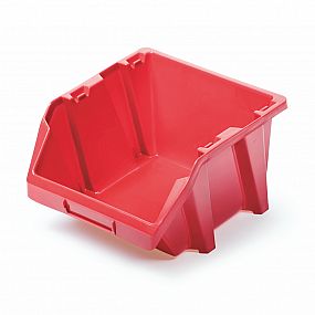 Plastový úložný box BINEER SHORT 118x98x70mm červený