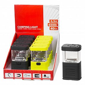 Campingová lampa CL565, 11 LED, 3xAAA, Sellbox 8 ks
