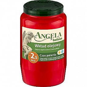 Náplň Bolsius Angela NR03 olej do kahance, 55h, 150g, červená