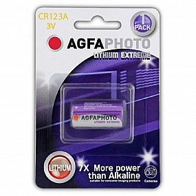 Lithiová foto baterie CR123A, AgfaPhoto 1ks blistr