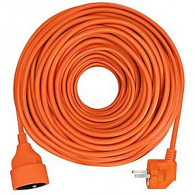 Prodlužovací přívod 1z, oranžový kabel
