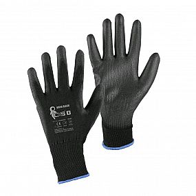 Povrstvené rukavice BRITA černé
